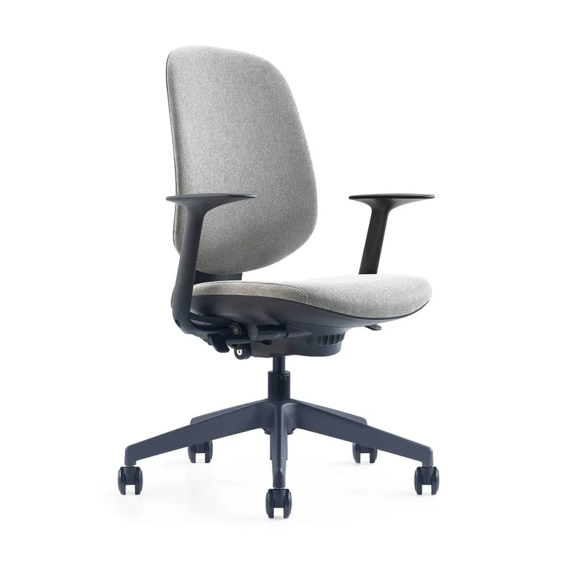 Fluffy - mesh - Uten armlener-Uten korsryggstøtte-Elasticity sort tekstil-Sort plast understell-Trinser